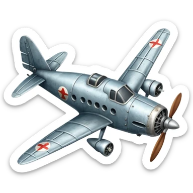 avion antiguo sticker