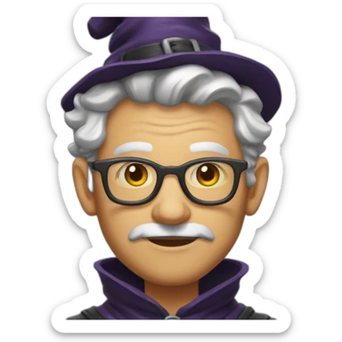 man witch PC sticker