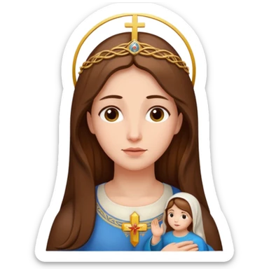 Image of the Mother of God sticker