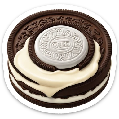 i want to create a emoji of one Oreo classic. The original oreo sticker