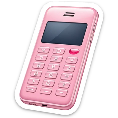 Light pink cellphone sticker