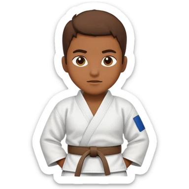 Judo brown belt  sticker