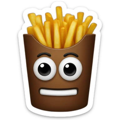 turd frenchfries sticker