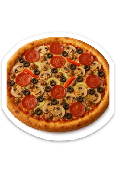Pizza sticker