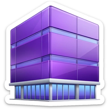 make a prple builidn gcommecial building sticker