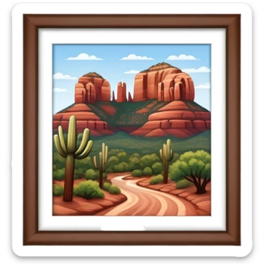Sedona isometric sticker