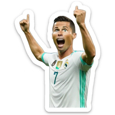 Cr7 celebration sticker