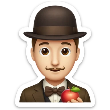 Magritte “the son of man”  sticker