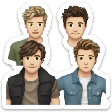 liam payne, louis tomlinson, harry styles, niall horan, zayn malik sticker