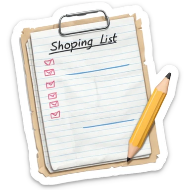 Shopping List sticker