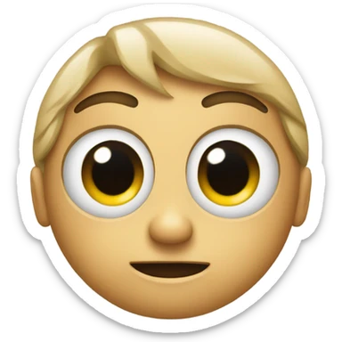 Face with x as eyes sticker