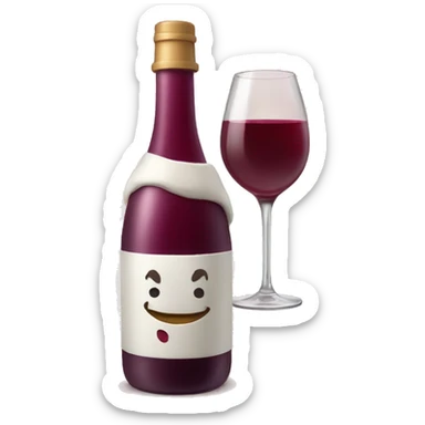 Wine with whipped sticker