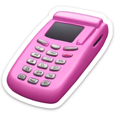 Pink flip phone y2k  sticker