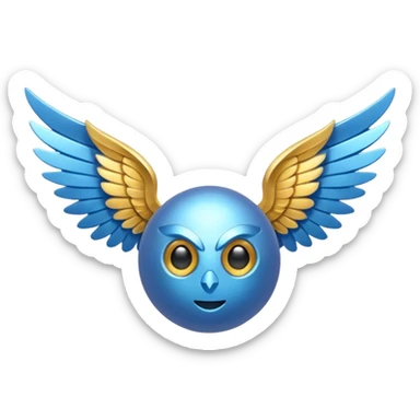 Blue Snitch from snitch and lilo sticker