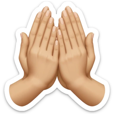 pray hands sticker