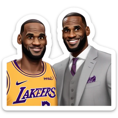 Lebron james avec Éric zemour sticker