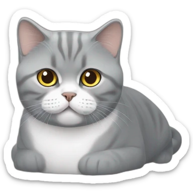 British shorthair hungry sticker
