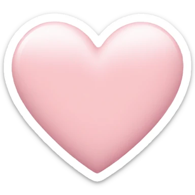 pastel pink heart sticker