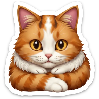 Cat rest chin on hand sticker