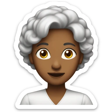 Girl happy 65th birthday  sticker