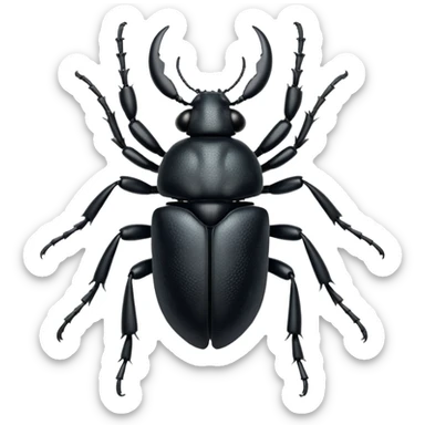 Atlas Beetle Black sticker