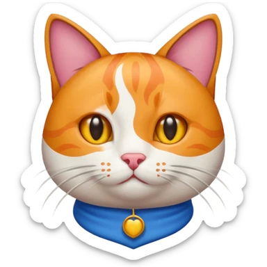 Tricolor cat sticker