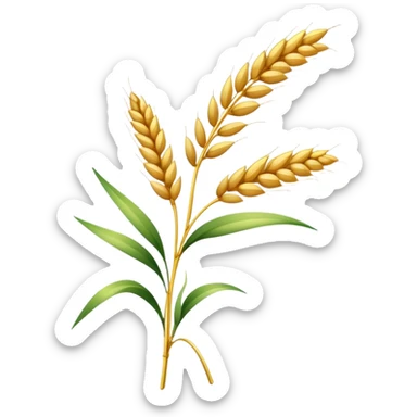 wheat sprig sticker