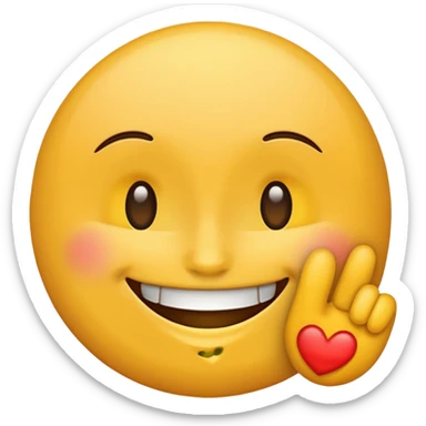 Thank you, smiling face  sticker