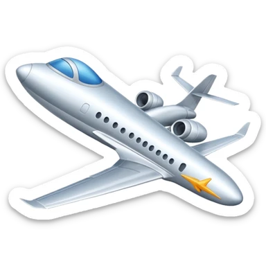 plane in the sky sticker