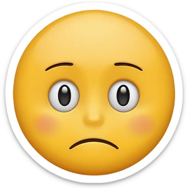 A sad and smug emoji  sticker