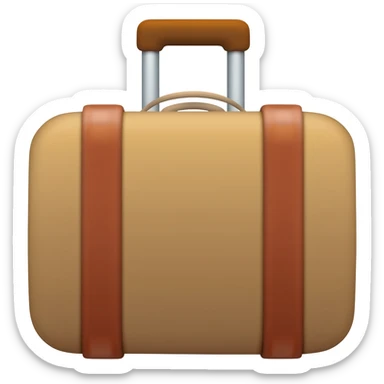 A Louie suitcase sticker