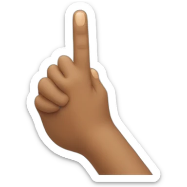 you finger pointing sticker