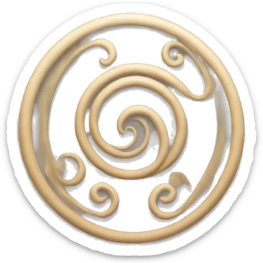 Sacred spiral female symbol sticker