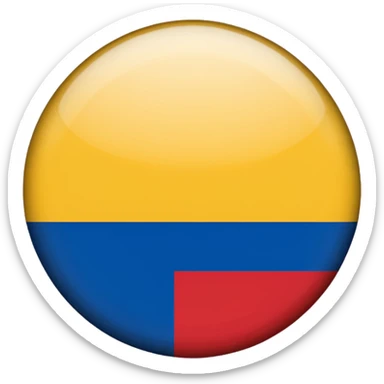 Bandera de colombia circular sticker