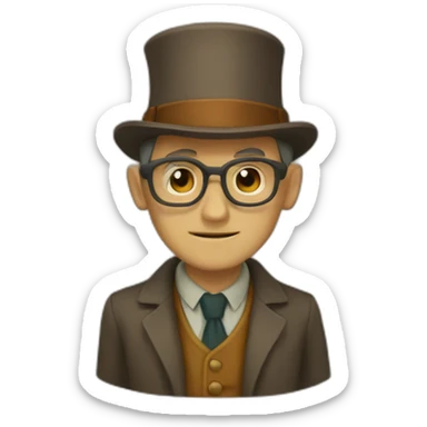 professor layton sticker