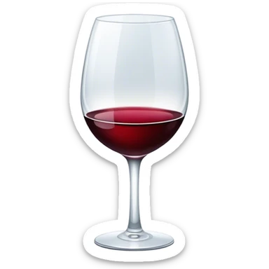 Red wine sticker