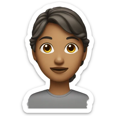 young woman tech sticker