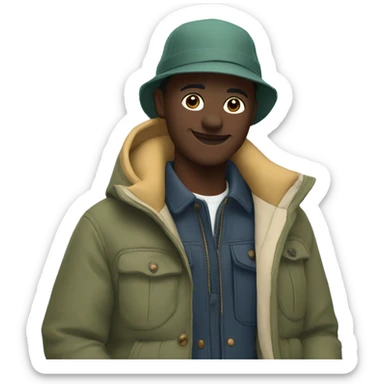 outdoor fashion by the lake sticker