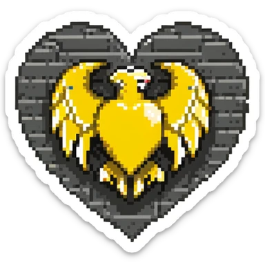 Wu-Tang Clan logo inside a heart sticker