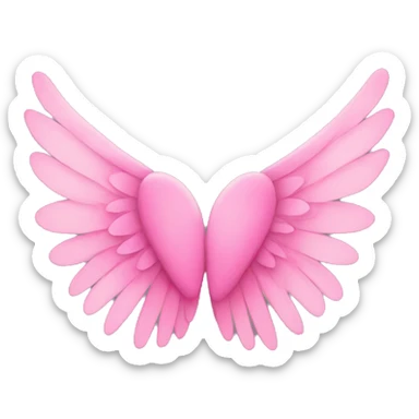 Pink wings  sticker