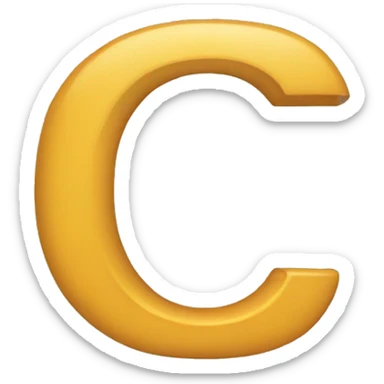 letter C sticker