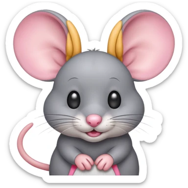 cute mouse, simple style sticker