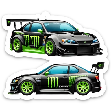 Monster Energy's drift liverys sticker