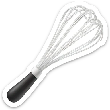 white whisk sticker