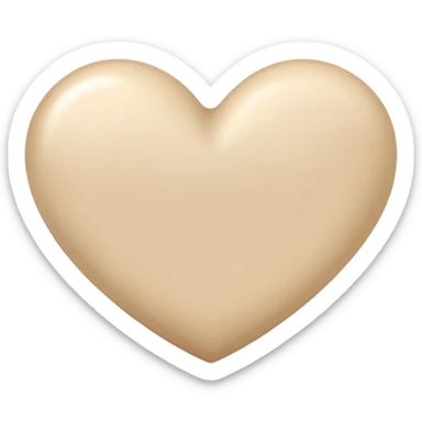 cuore beige sticker