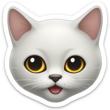 gato fantasma sticker
