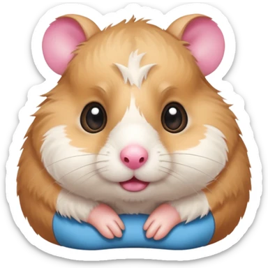 Emotional hamster  sticker