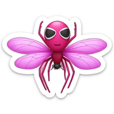 PINK SPIDERMAN FLY sticker