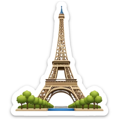 creer un emoji représentant la tour eiffel francais à paris sticker