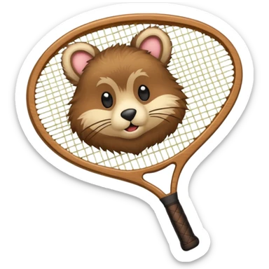 Tennis-Racket Animals sticker